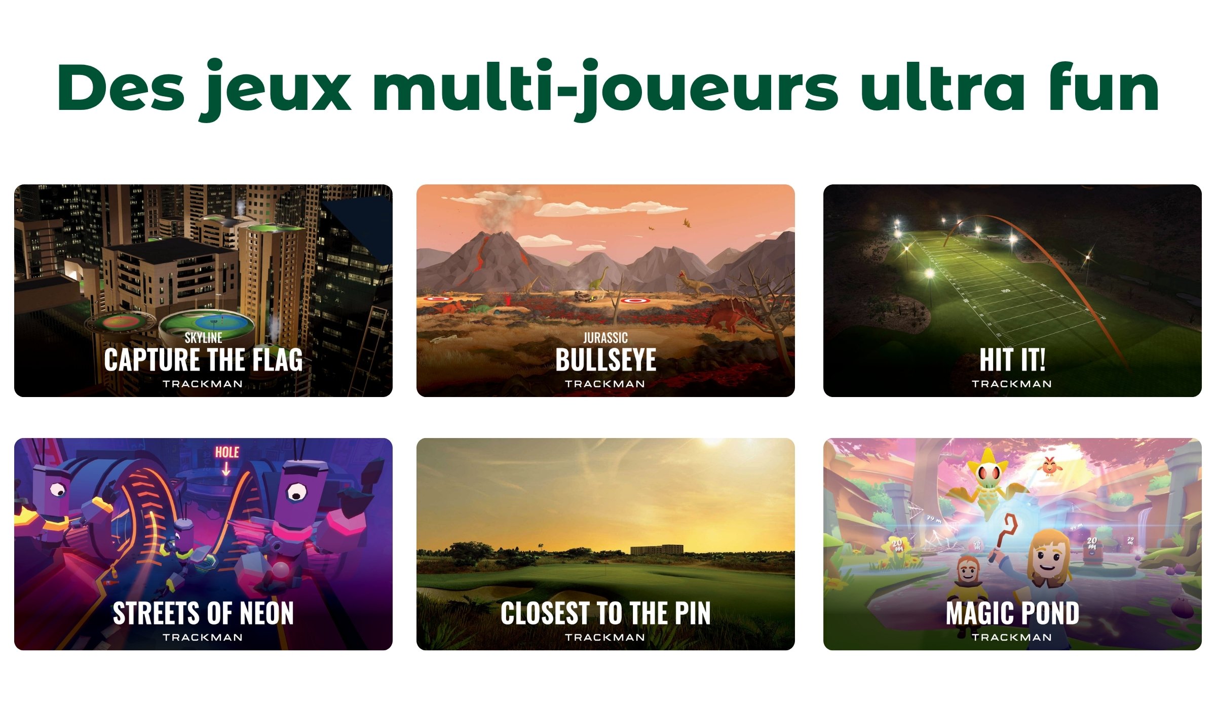 Des jeux multi-joueurs ultra fun sur simulateur TrackMan io